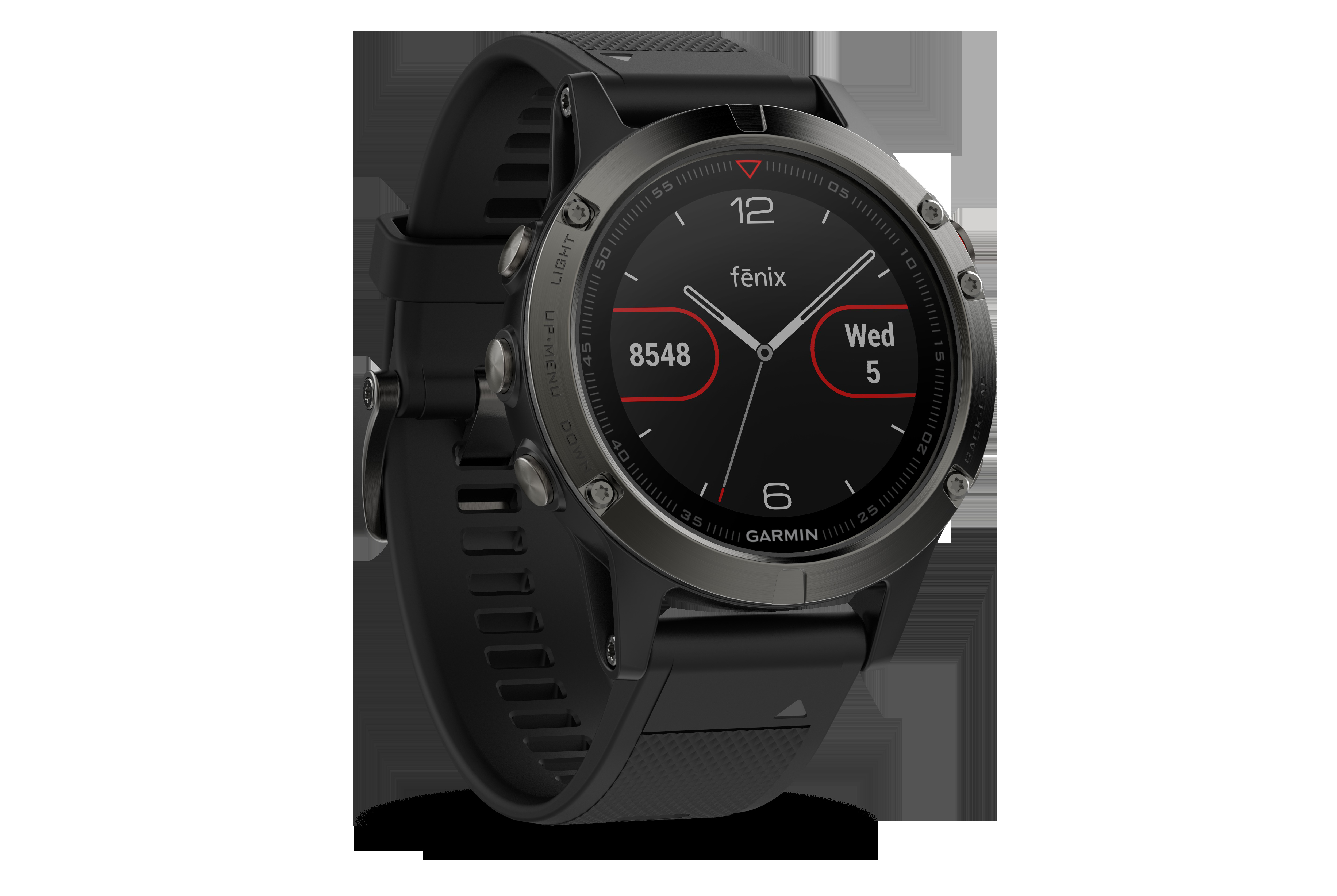 GARMIN Fenix 5, Smartwatch, 235 mm, Grau/Schwarz
