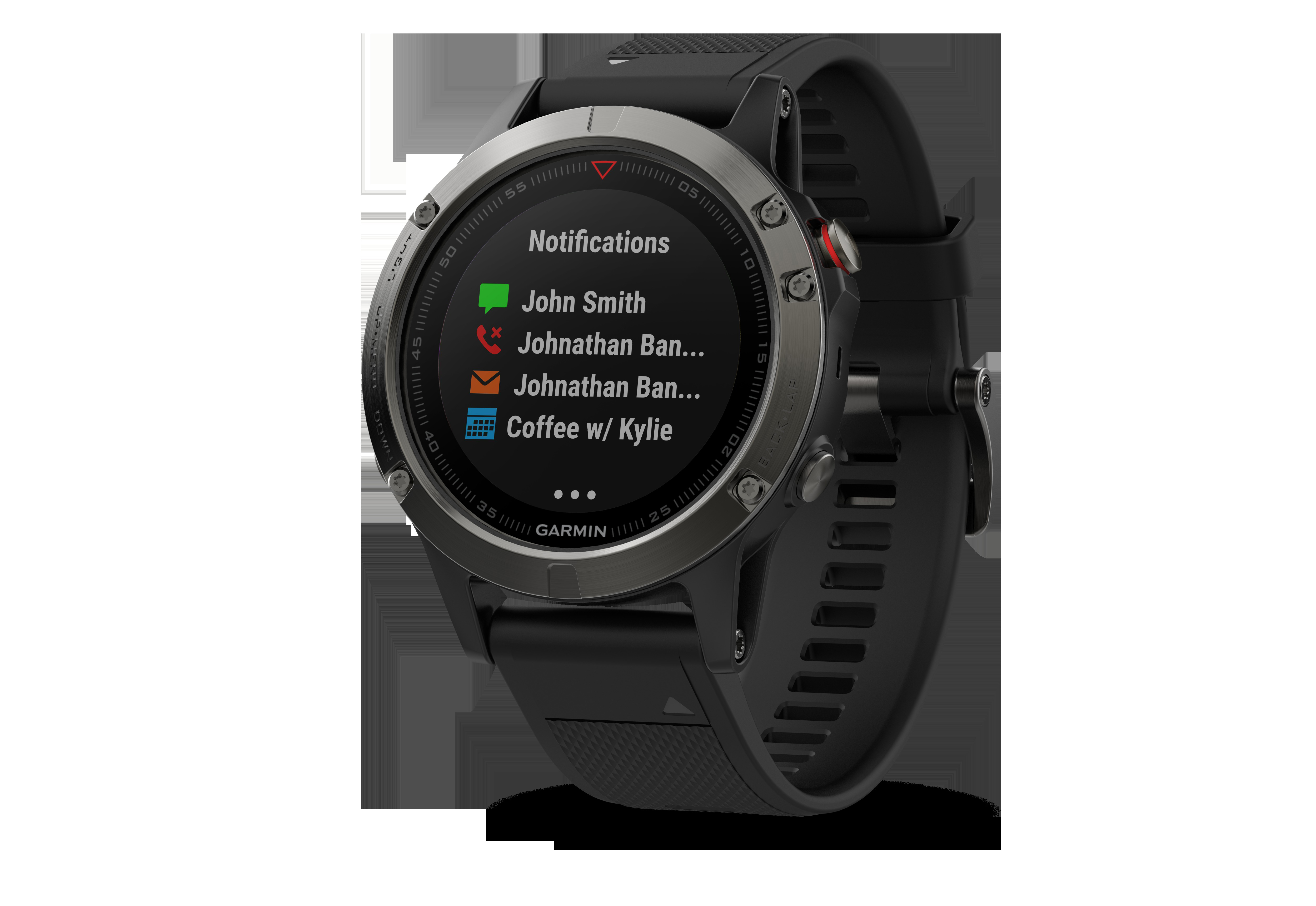 GARMIN Fenix 5, Smartwatch, 235 mm, Grau/Schwarz