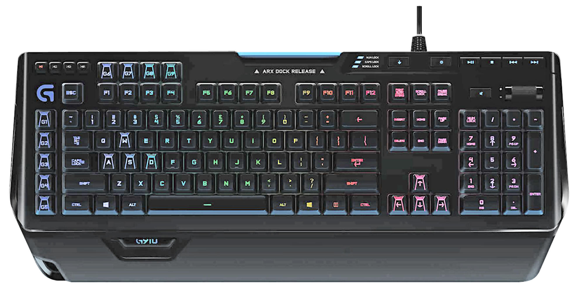 Teclado gaming - Logitech G910, USB, QWERTZ Alemán, Negro