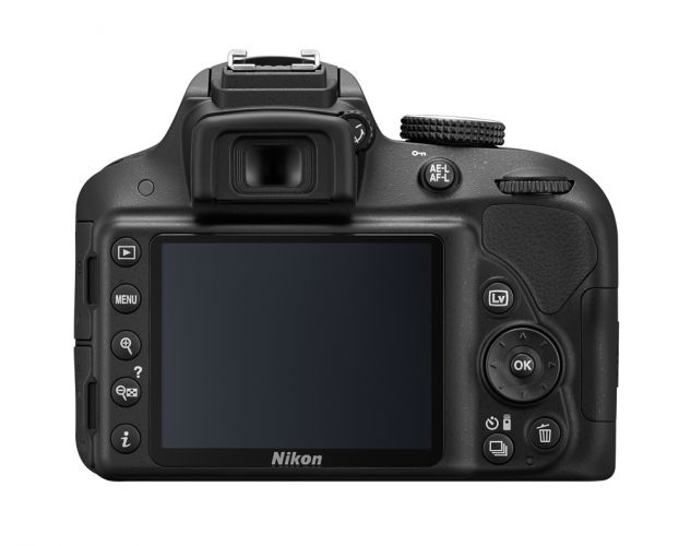 NIKON D3300 Kit Spiegelreflexkamera, 24,2 Megapixel, 18-55 mm Objektiv (AF-P, VR), Schwarz