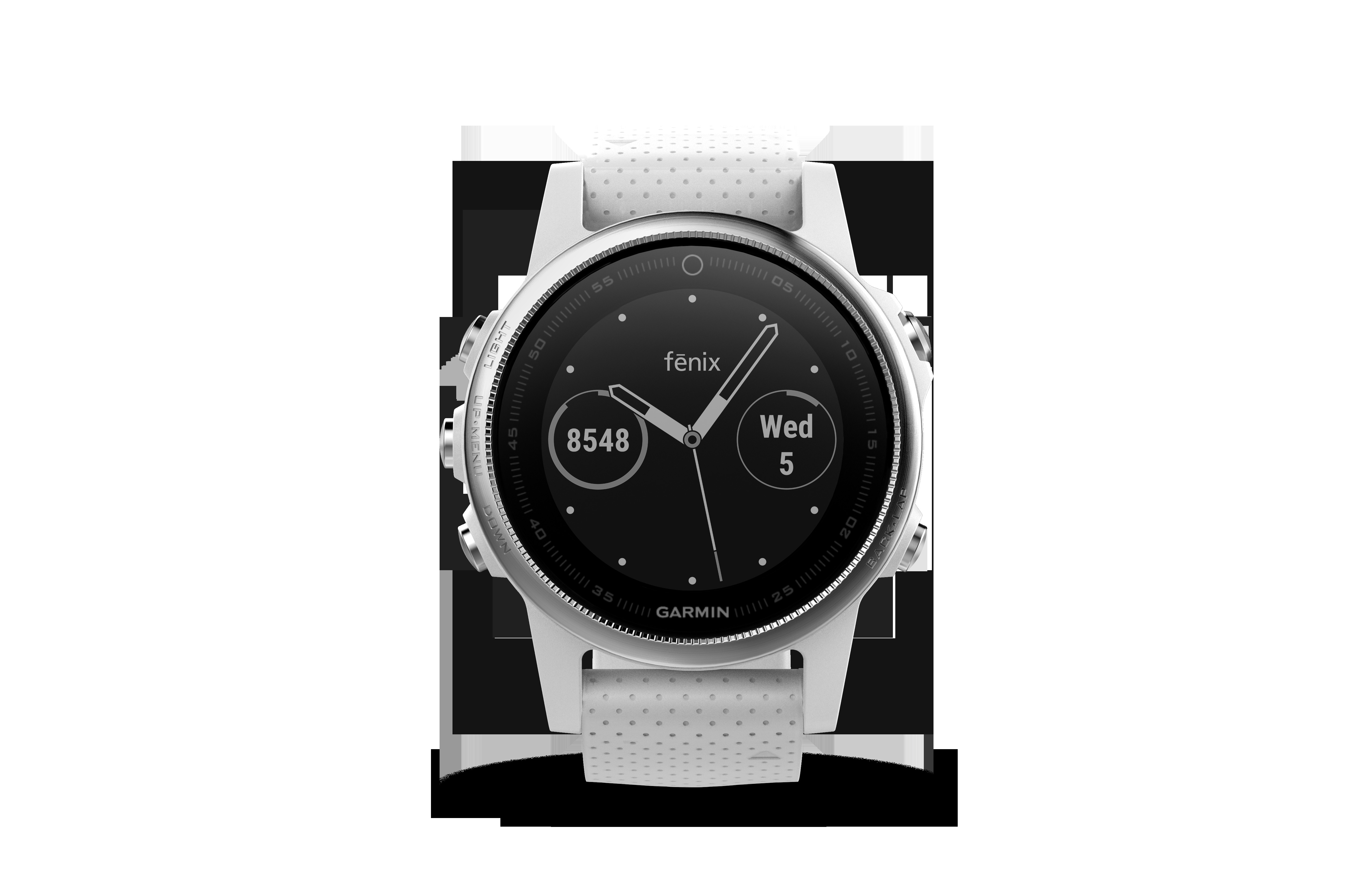 GARMIN Fenix 5S, Smartwatch, 220 mm, Silber/Weiß