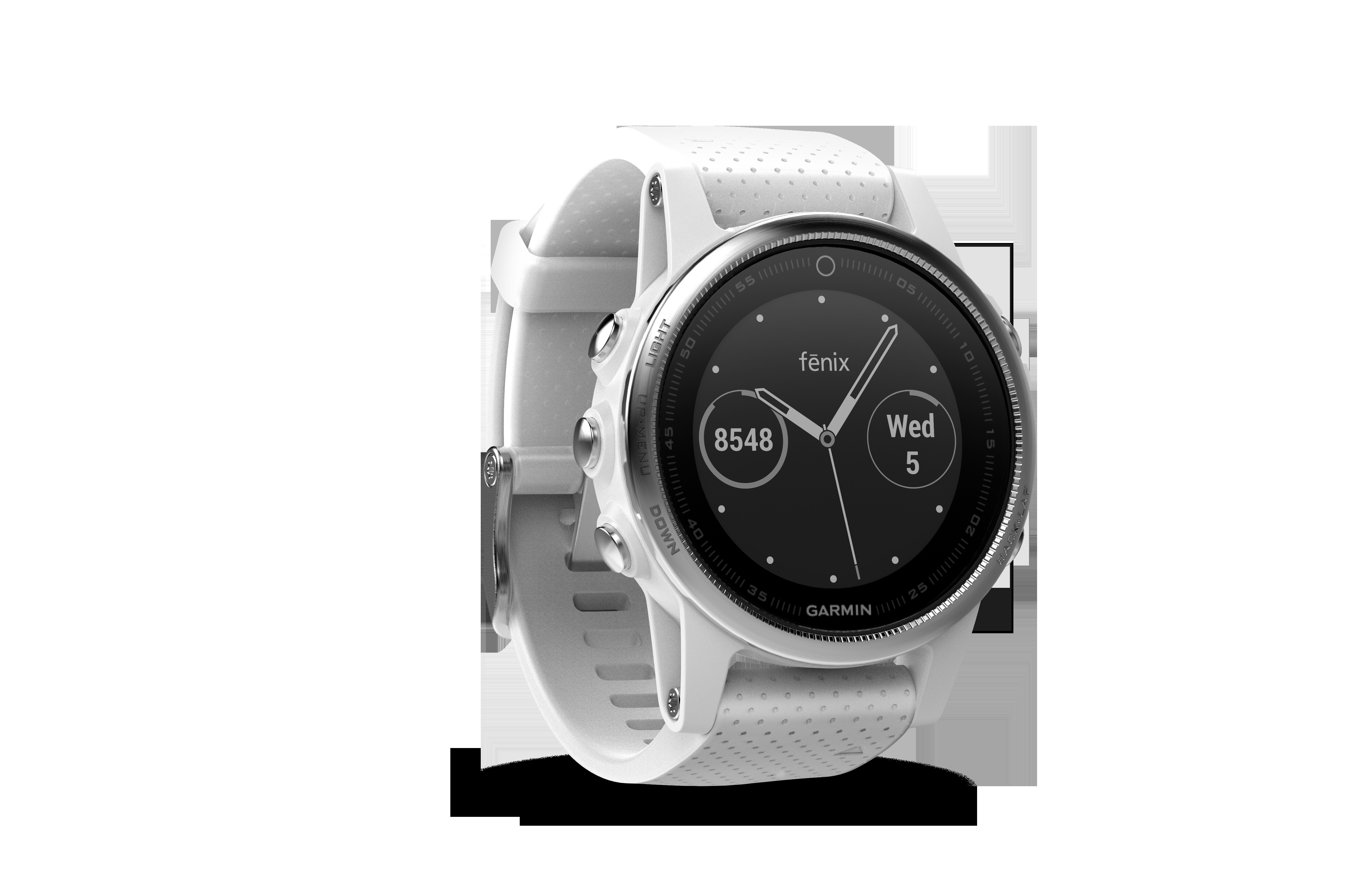 GARMIN Fenix 5S, Smartwatch, 220 mm, Silber/Weiß
