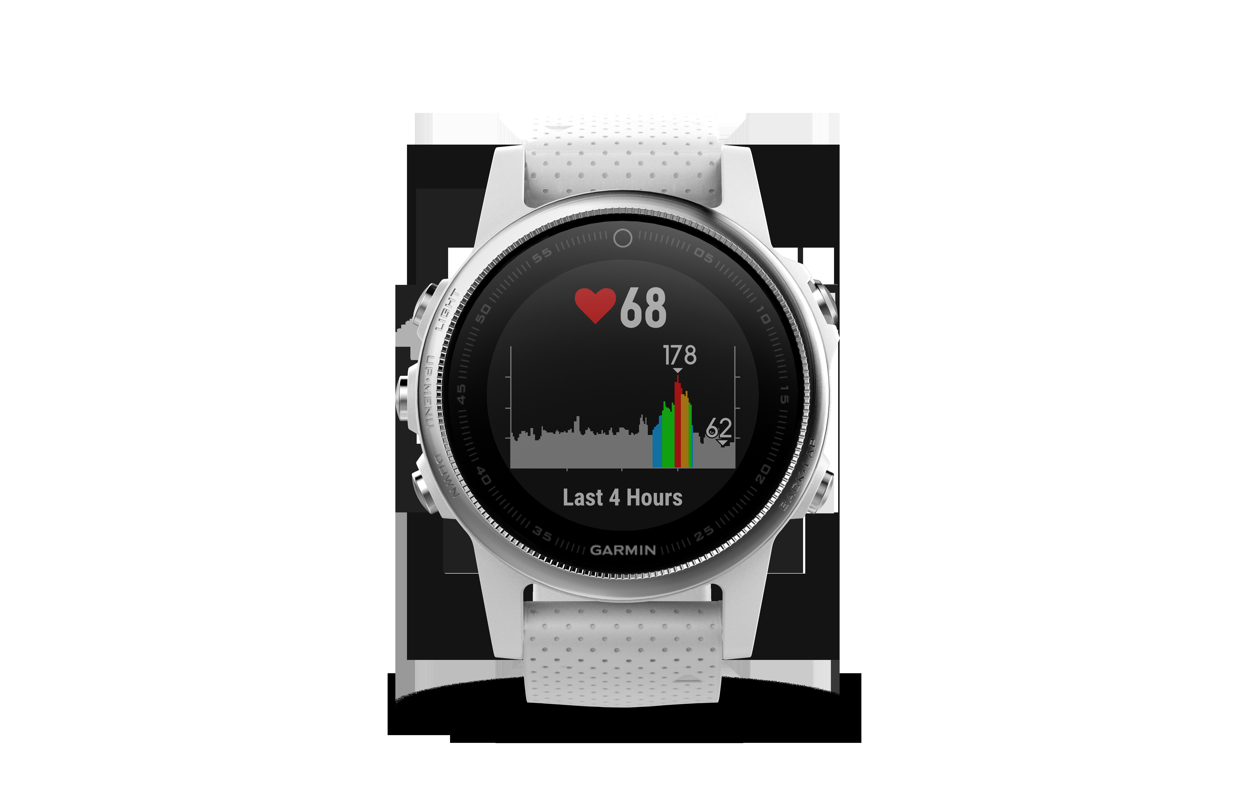 GARMIN Fenix 5S, Smartwatch, 220 mm, Silber/Weiß