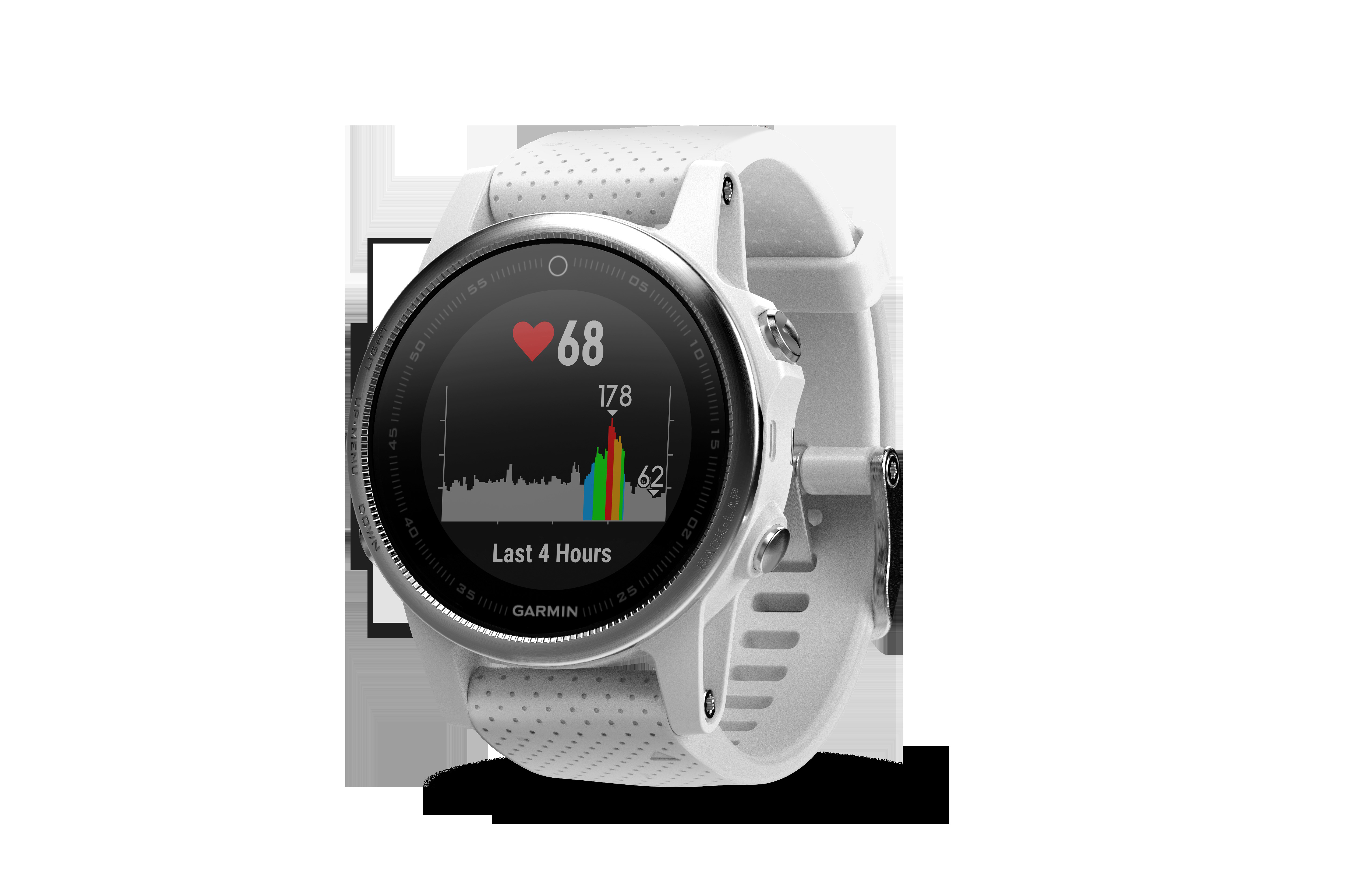 GARMIN Fenix 5S, Smartwatch, 220 mm, Silber/Weiß