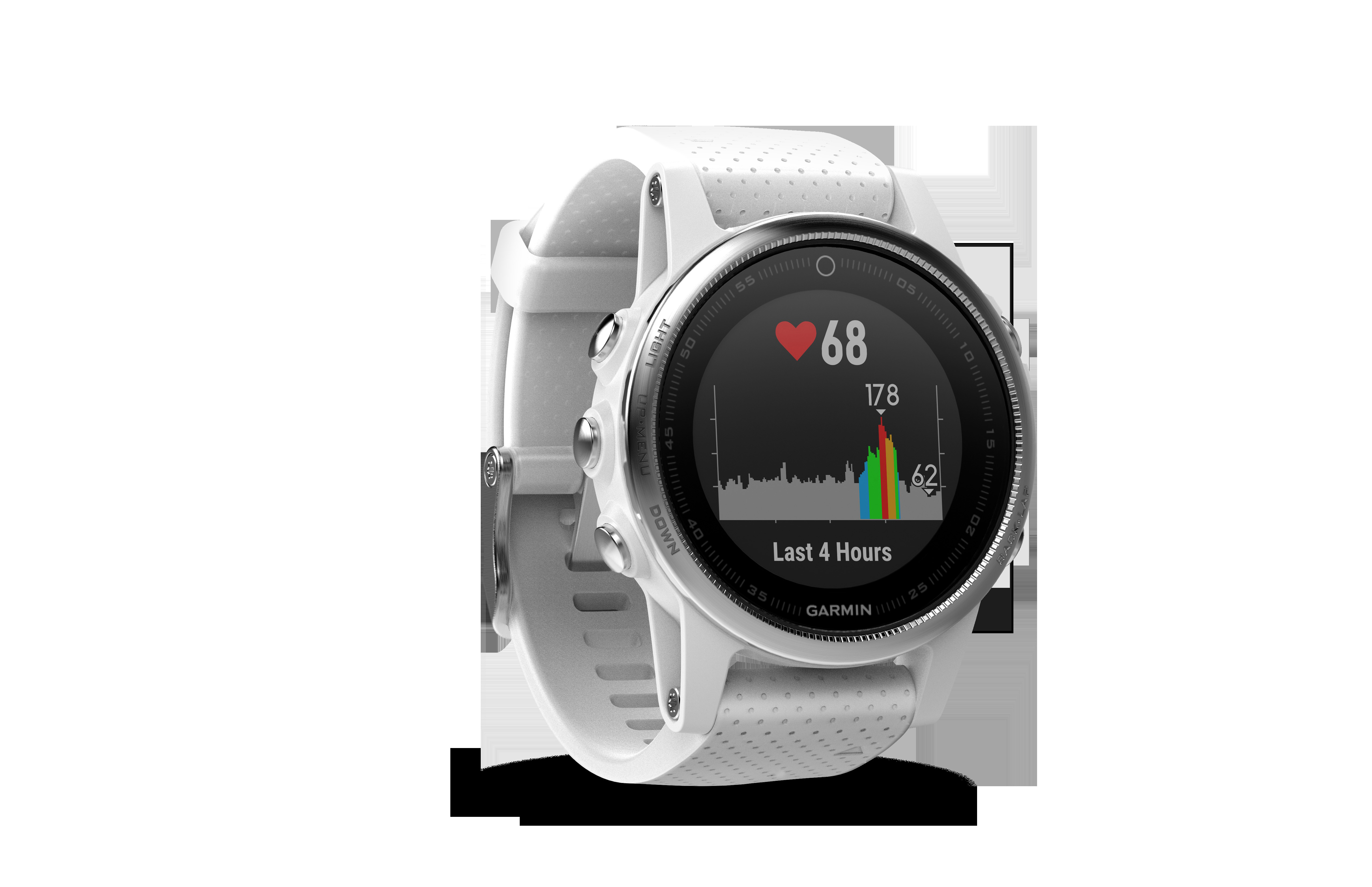 GARMIN Fenix 5S, Smartwatch, 220 mm, Silber/Weiß