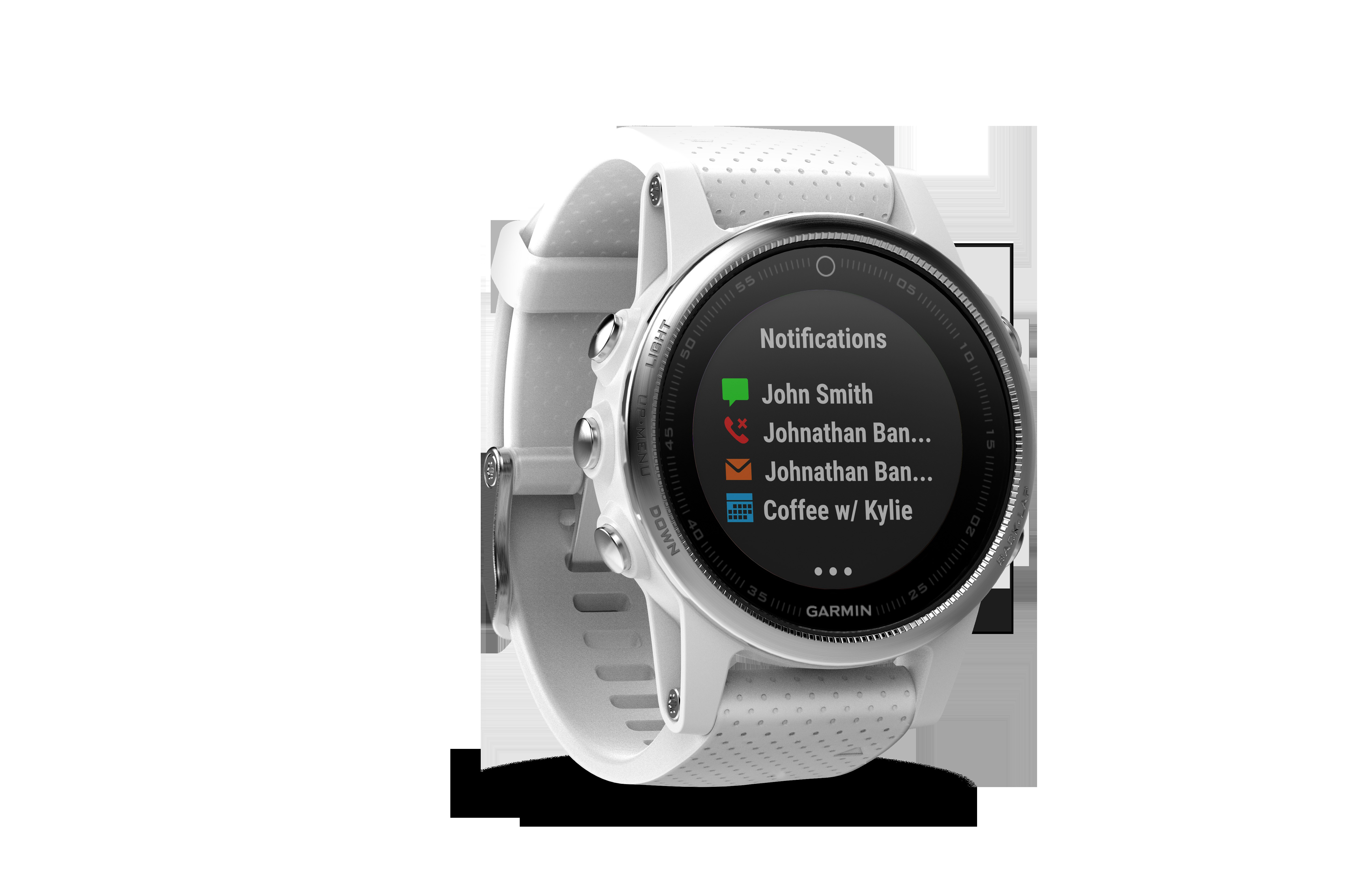 GARMIN Fenix 5S, Smartwatch, 220 mm, Silber/Weiß