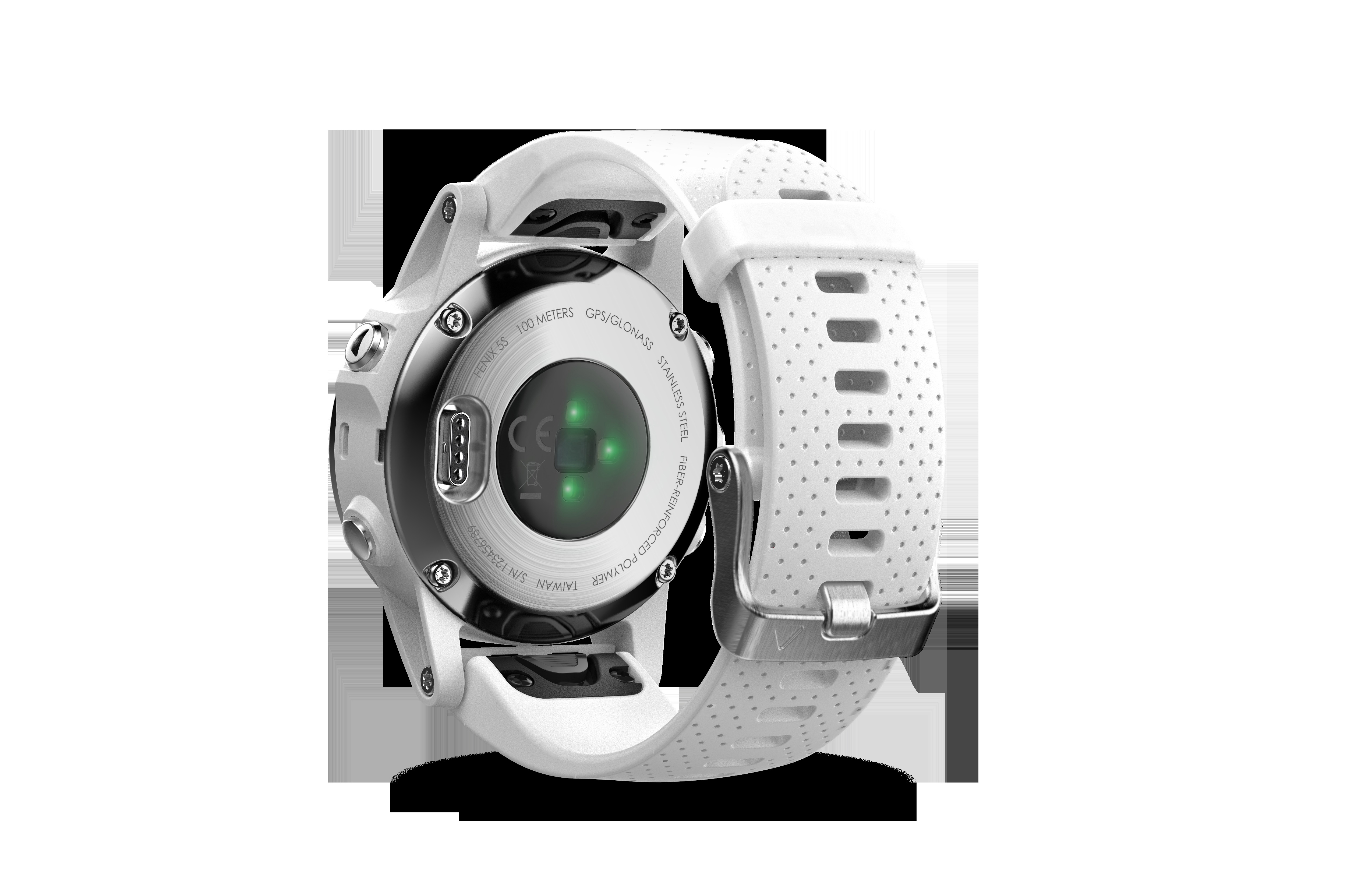 GARMIN Fenix 5S, Smartwatch, 220 mm, Silber/Weiß