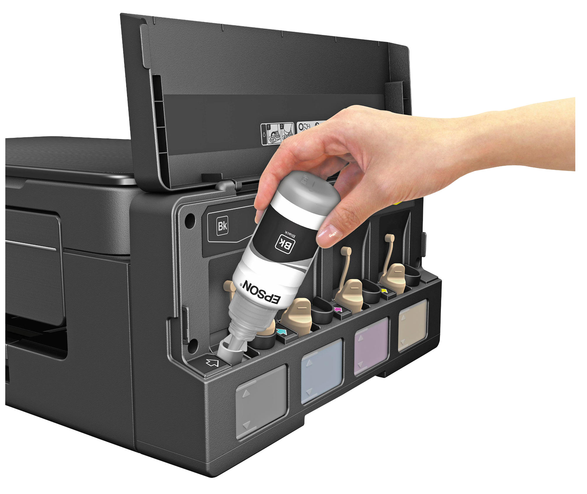 Impresora multifunción - Epson EcoTank ET-2650, Tinta, Inyección, Escaner, Copia, Wi-Fi Direct,