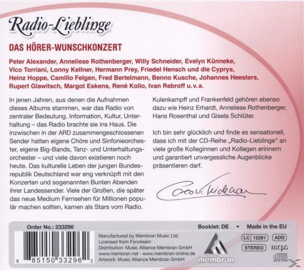 (CD) - Lieblinge: Alexander/Rothenberger/Schneider/Rebroff/Various Hörer-Wunschkonzert Das Radio -