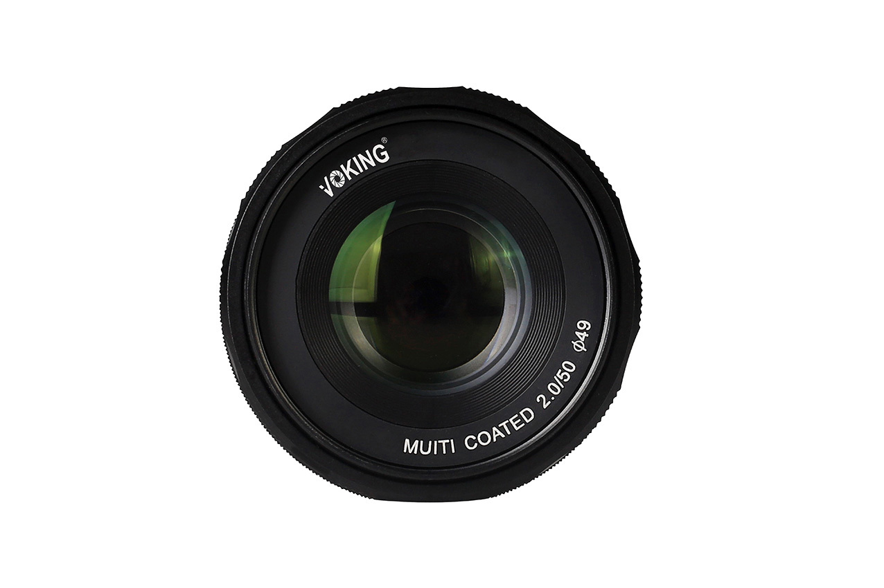 VOKING VK50-2.0-F 50 mm - 50 mm f/2 (Objektiv für Fuji X-Mount, Schwarz)