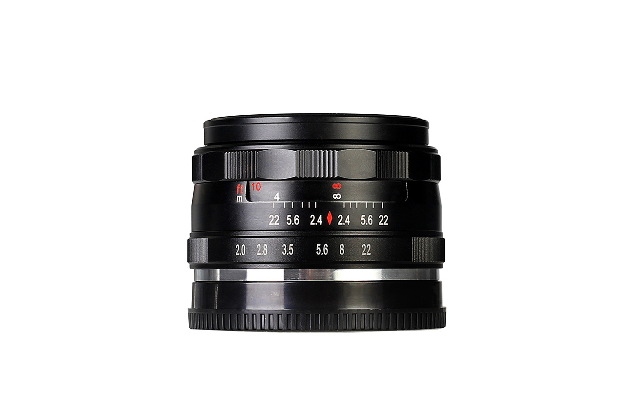 VOKING VK50-2.0-F 50 mm - 50 mm f/2 (Objektiv für Fuji X-Mount, Schwarz)