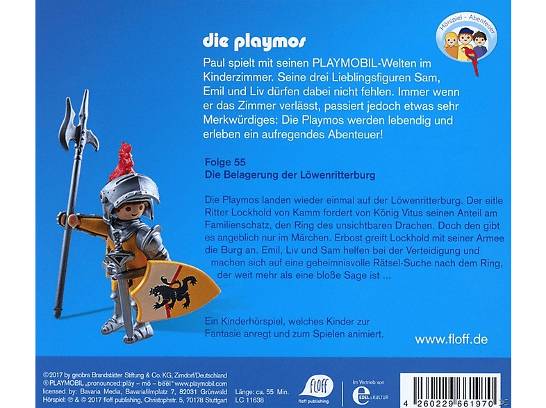 Thumbnail - Die Playmos - (55)Die Belagerung Der Löwenritterburg (CD)