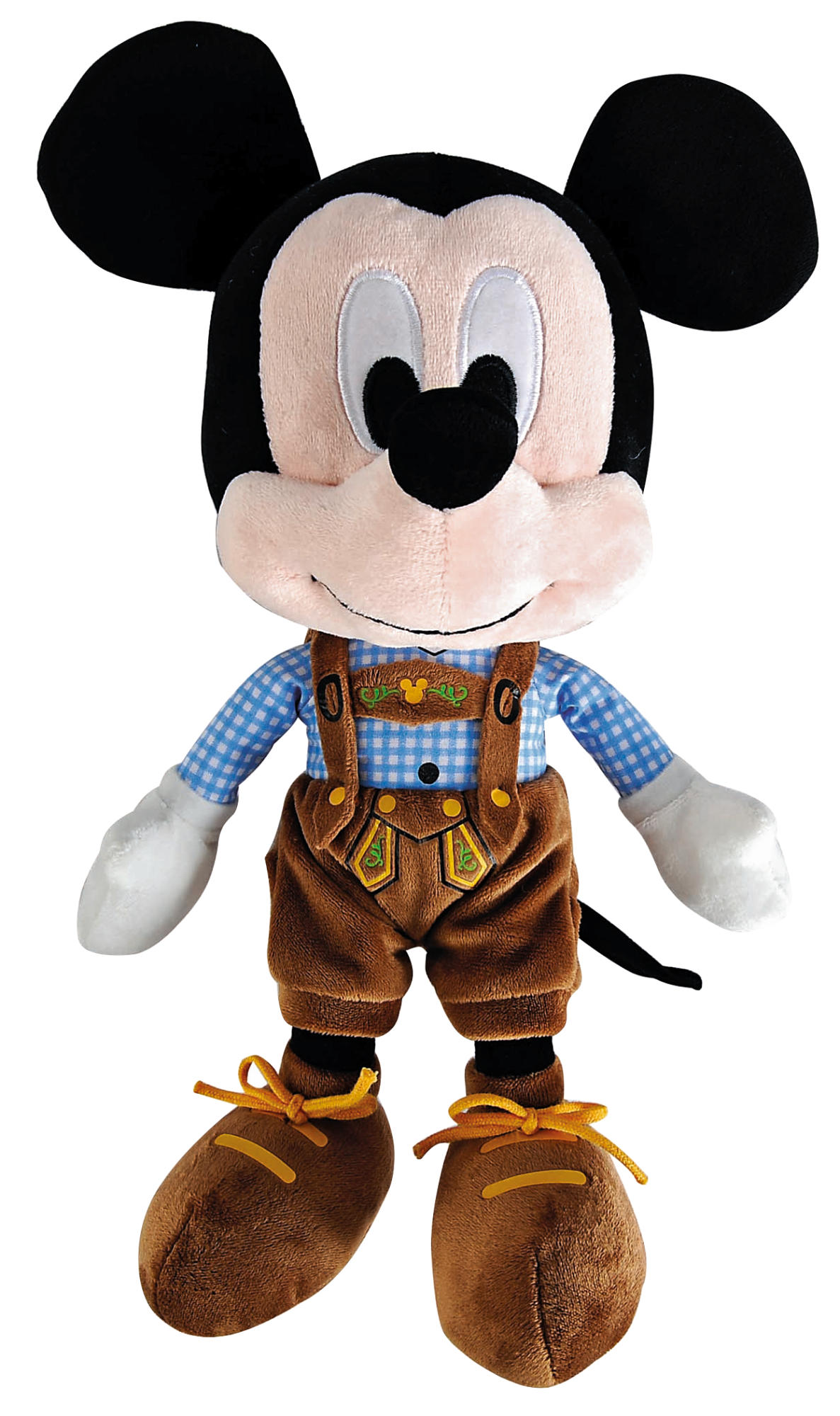 GOLD Mickey Lederhosen (25cm) - Plüschfigur
