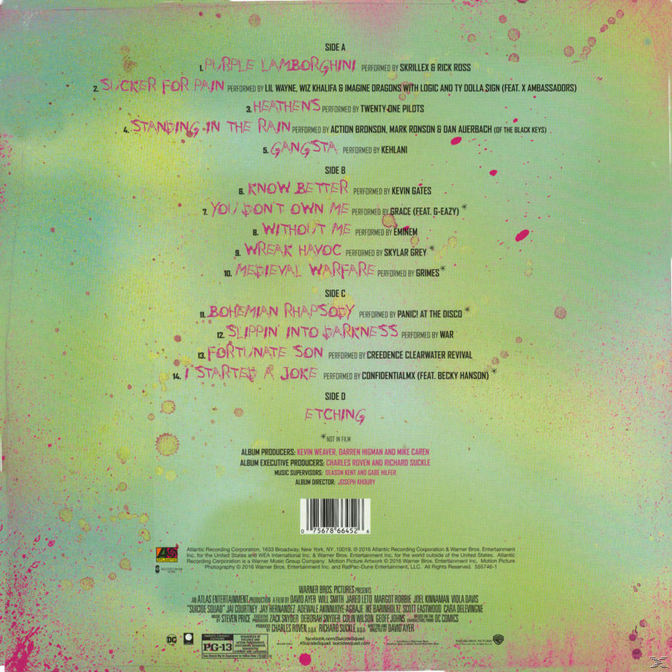 Album-Rückseite mit einer Titelliste. Das Album ist eine Zusammenstellung von Liedern.