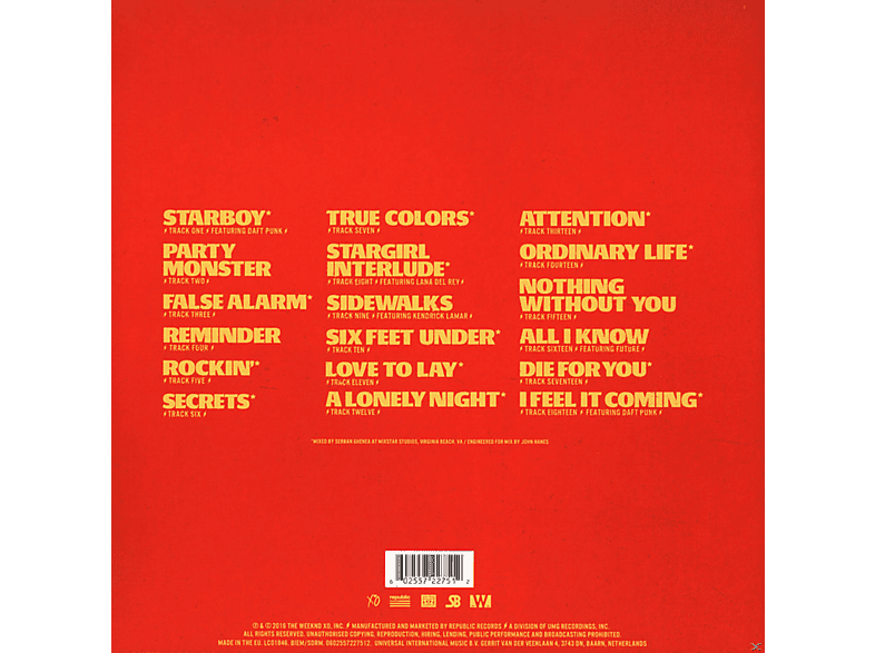 Thumbnail - The Weeknd - Starboy (2LP) (Vinyl)