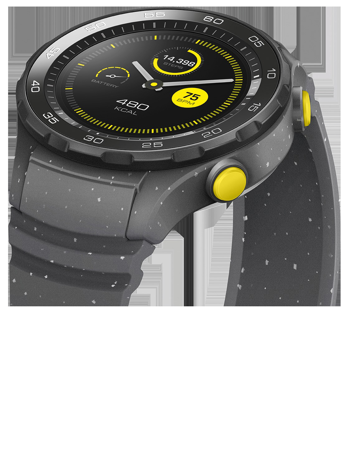 HUAWEI Watch 2 Smartwatch Kunststoff, 140-210 mm, Concrete Grey