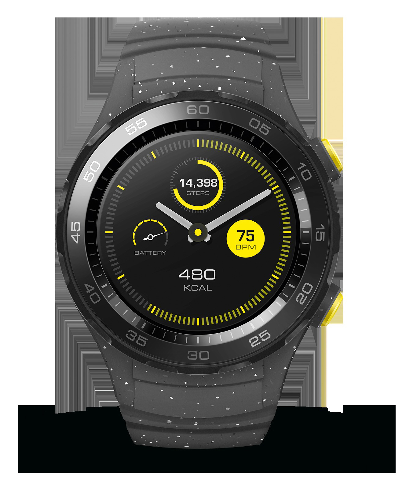 HUAWEI Watch 2 Smartwatch Kunststoff, 140-210 mm, Concrete Grey