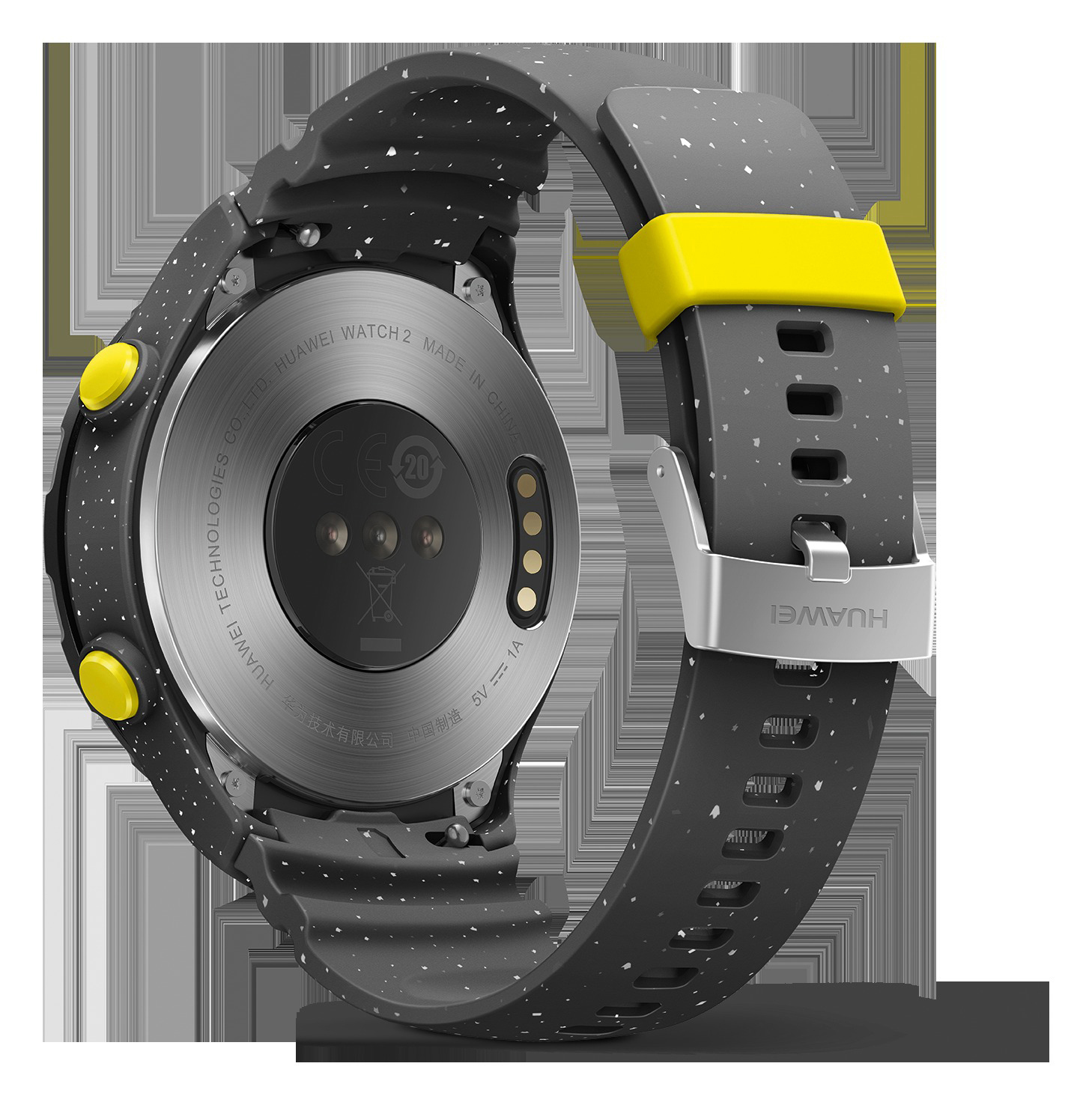 HUAWEI Watch 2 Smartwatch Kunststoff, 140-210 mm, Concrete Grey