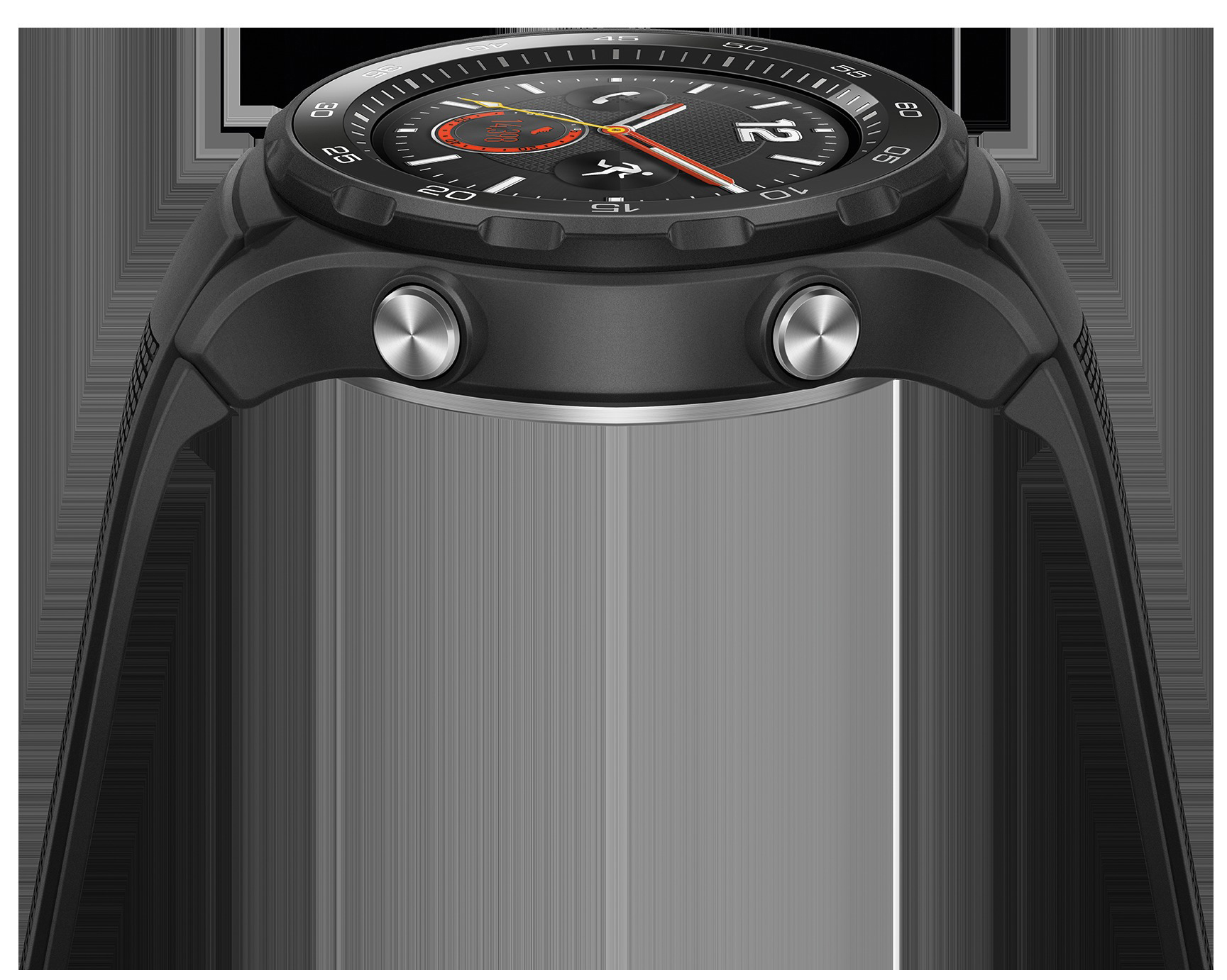 HUAWEI Watch 2 4G Smartwatch Kunststoff, 140-210 mm, Carbon Schwarz