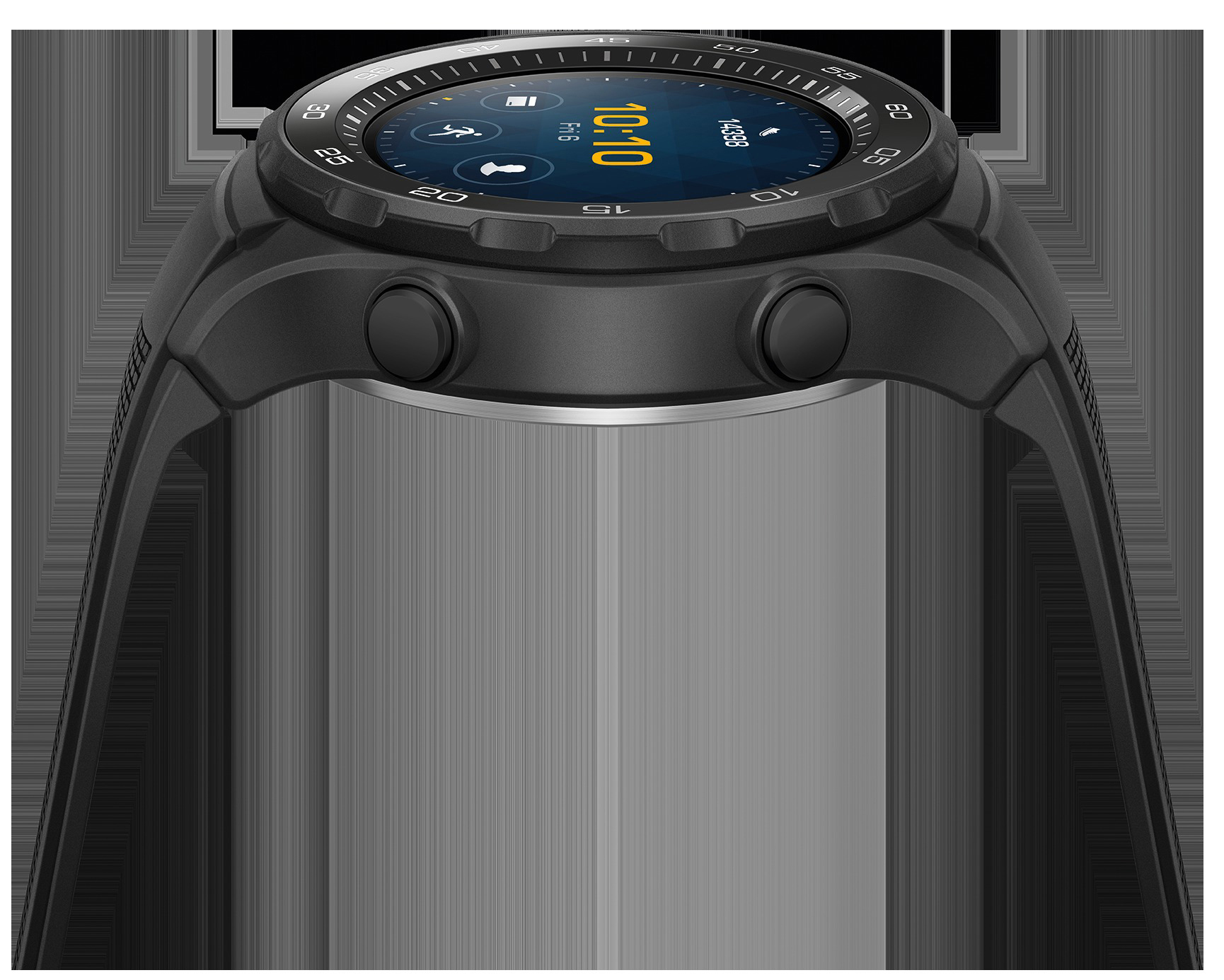 HUAWEI Watch 2 4G Smartwatch Kunststoff, 140-210 mm, Carbon Schwarz