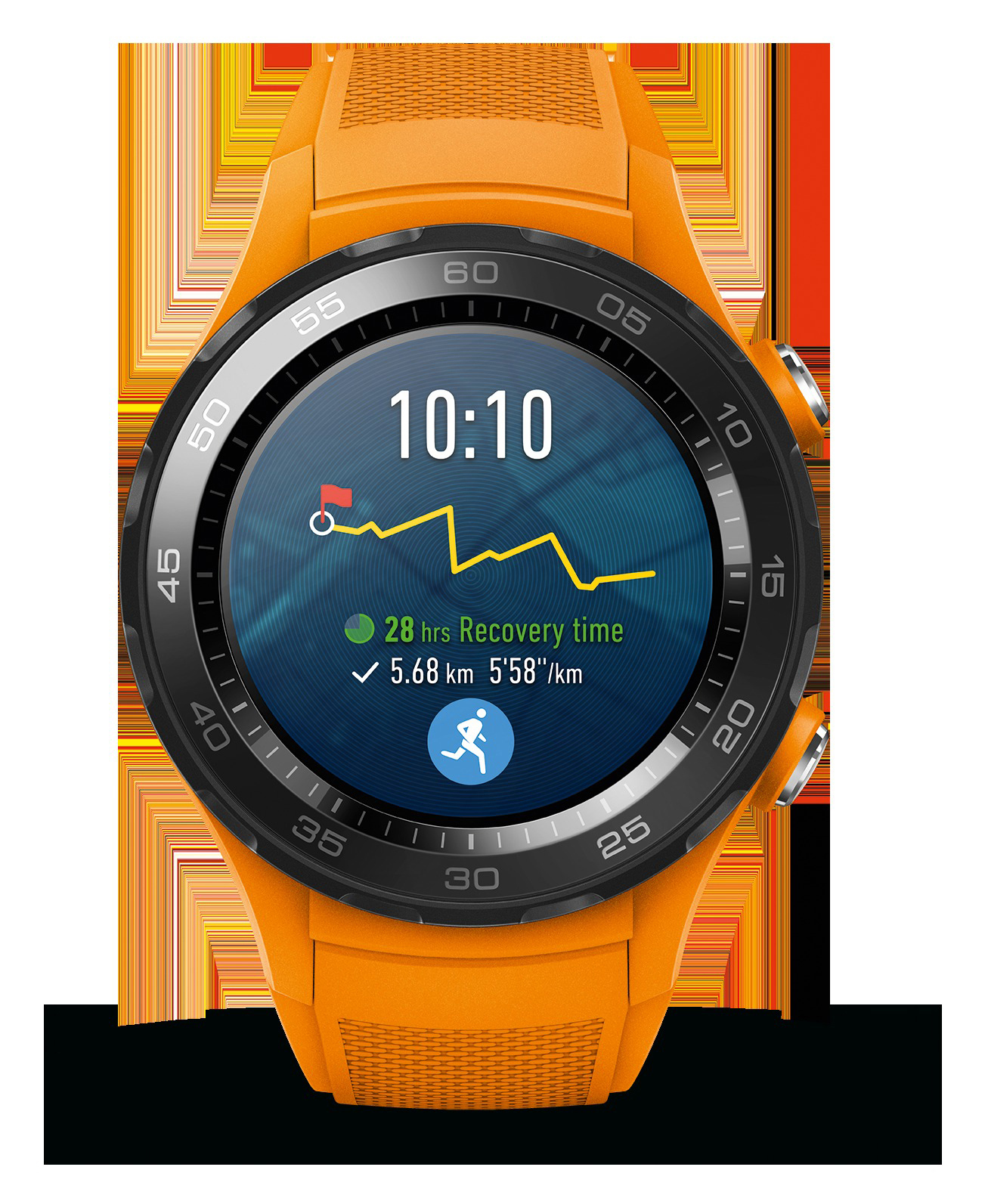 HUAWEI Watch 2 4G Smartwatch Kunststoff, 140-210 mm, Dynamic Orange