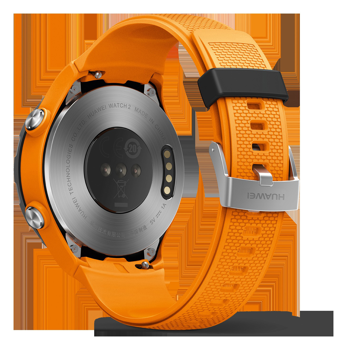 HUAWEI Watch 2 4G Smartwatch Kunststoff, 140-210 mm, Dynamic Orange