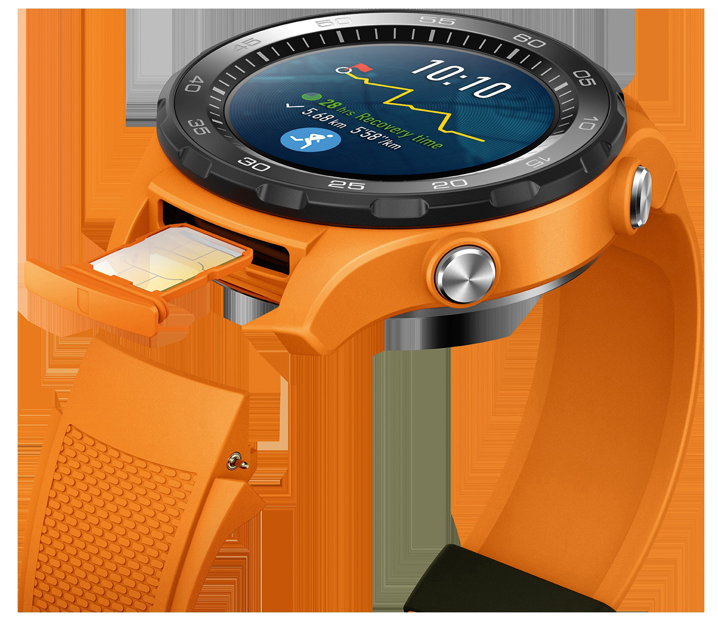 HUAWEI Watch 2 4G Smartwatch Kunststoff, 140-210 mm, Dynamic Orange