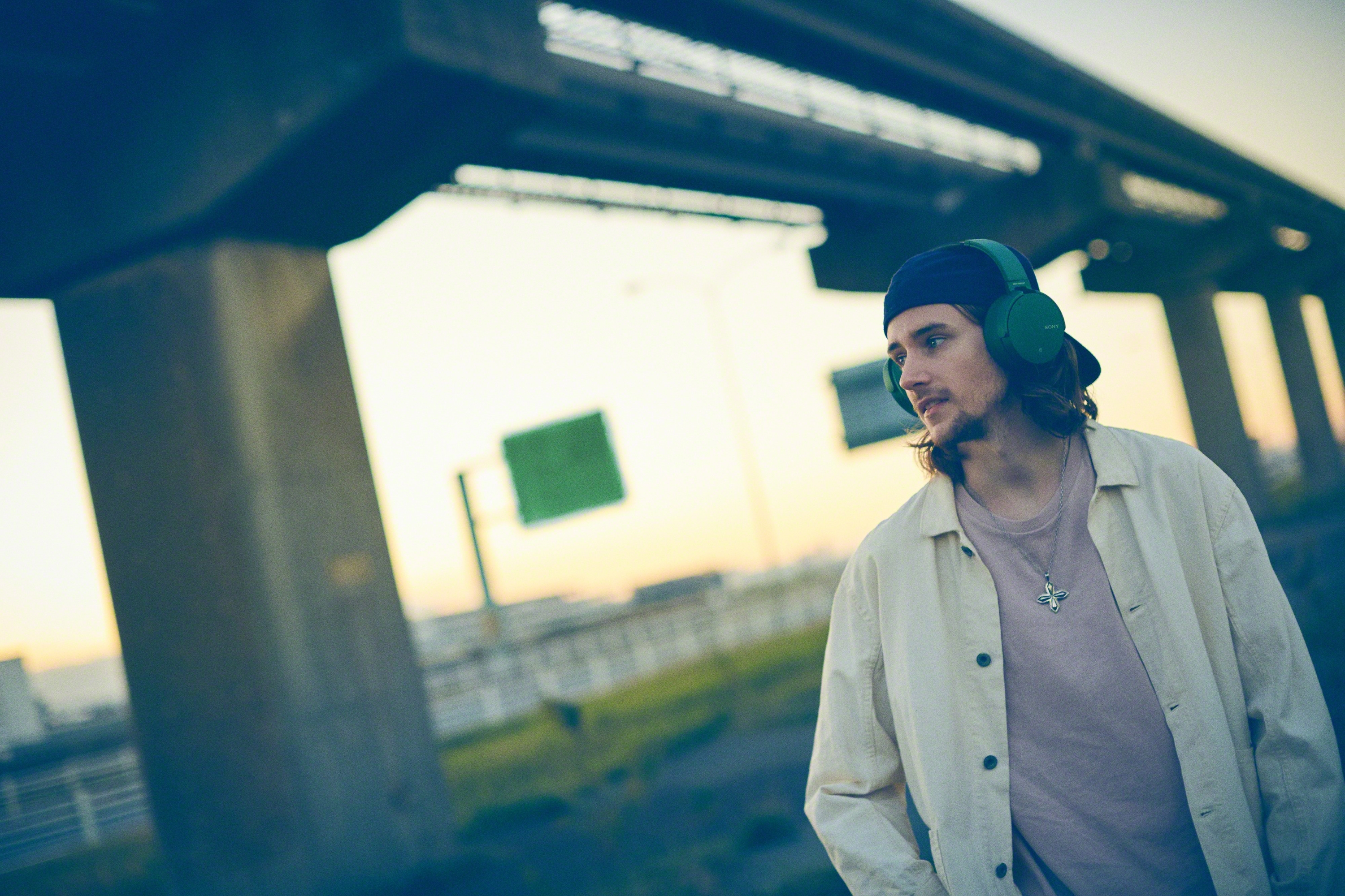 SONY MDR-XB950N1, Over-ear Kopfhörer Bluetooth Grün