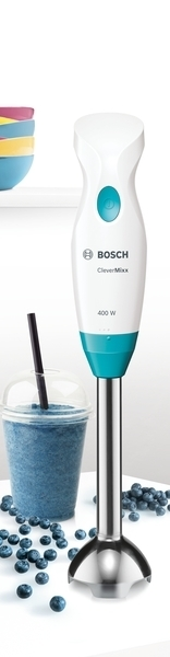 BOSCH MSM2410DW CleverMixx Fun Stabmixer Weiß/Blau (400 Watt)
