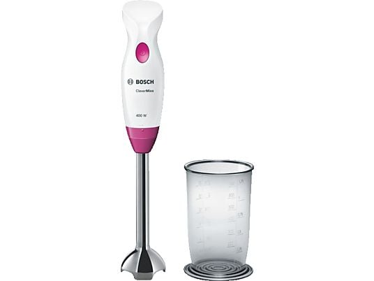 BOSCH MSM2410PW CleverMixx - Frullatore ad immersione (Bianco/Rosa)