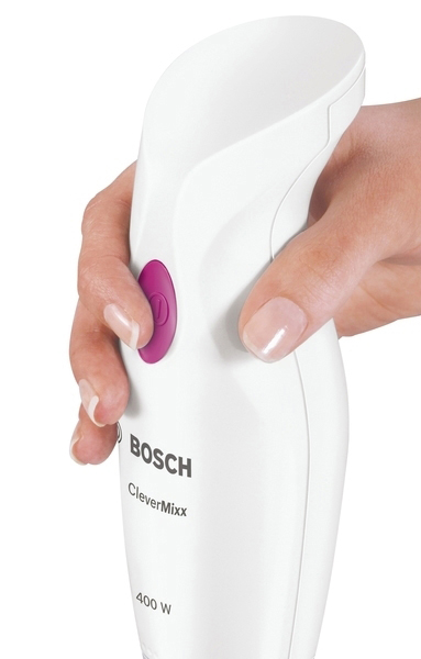 BOSCH MSM2410PW CleverMixx Stabmixer Weiß/Wild Purple (400 Watt)
