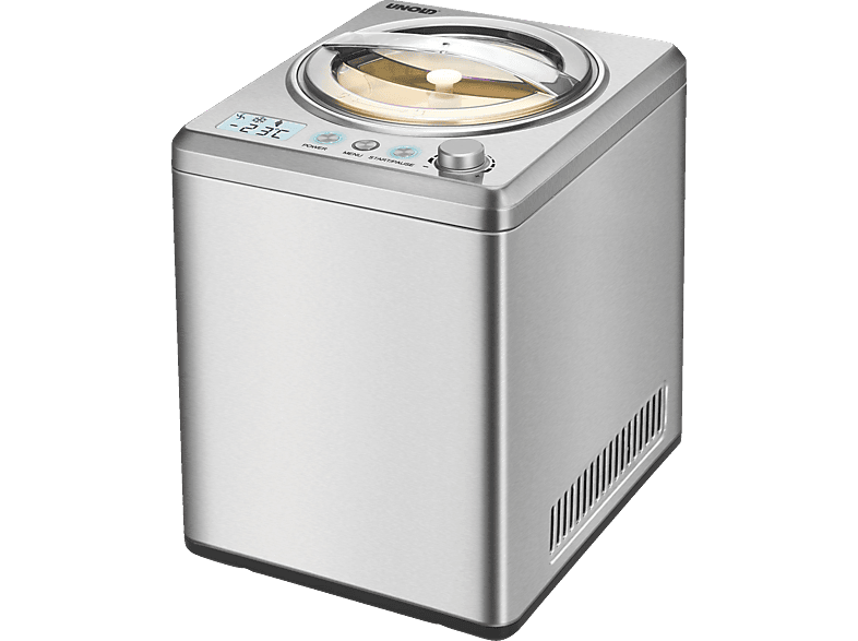 Unold Profi Plus Eismaschine (250 Watt, 2,5 l, Edelstahl)