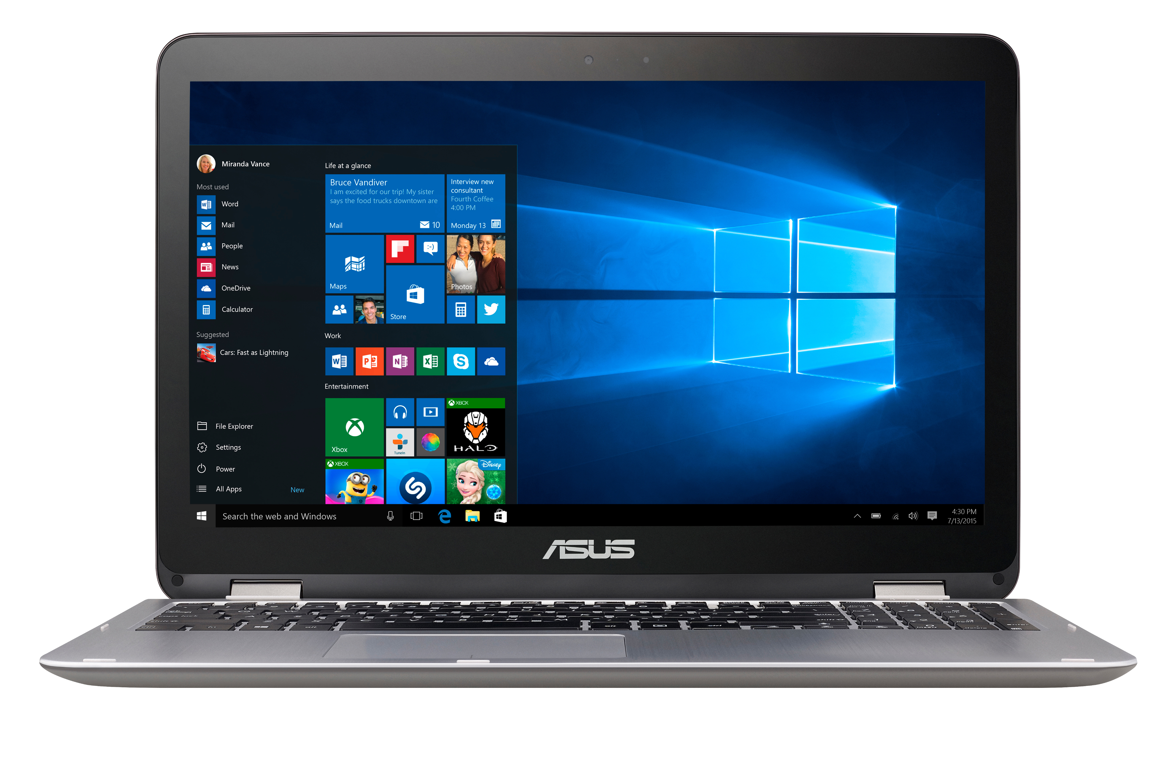 ASUS TP501UQ-FZ119T - 15,6 Zoll - Intel® Core™ i5 i5-7200U - 8 GB - 256 GB - NVIDIA - Windows 10 Home (64 Bit)