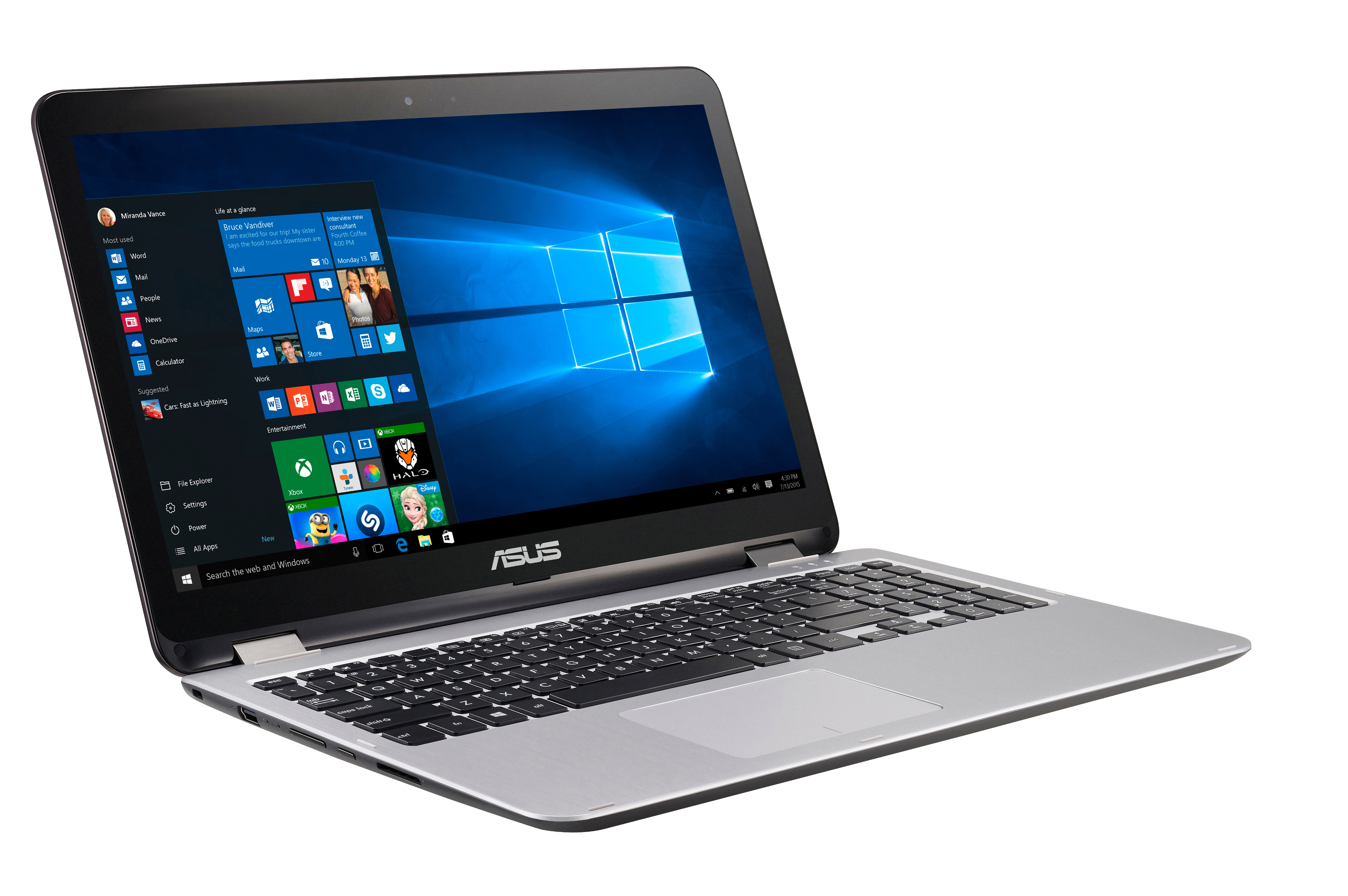 ASUS TP501UQ-FZ119T - 15,6 Zoll - Intel® Core™ i5 i5-7200U - 8 GB - 256 GB - NVIDIA - Windows 10 Home (64 Bit)
