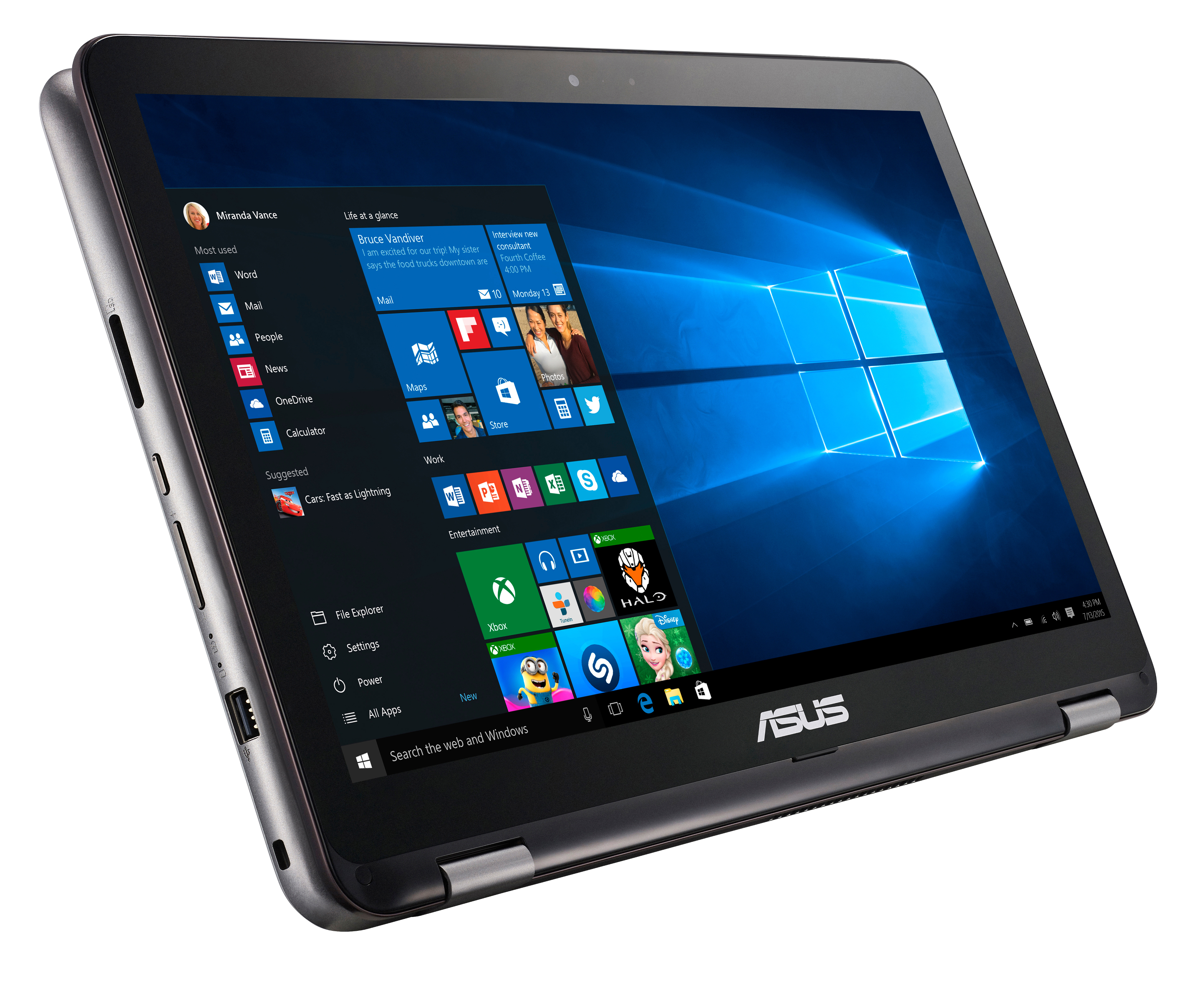 ASUS TP501UQ-FZ119T - 15,6 Zoll - Intel® Core™ i5 i5-7200U - 8 GB - 256 GB - NVIDIA - Windows 10 Home (64 Bit)
