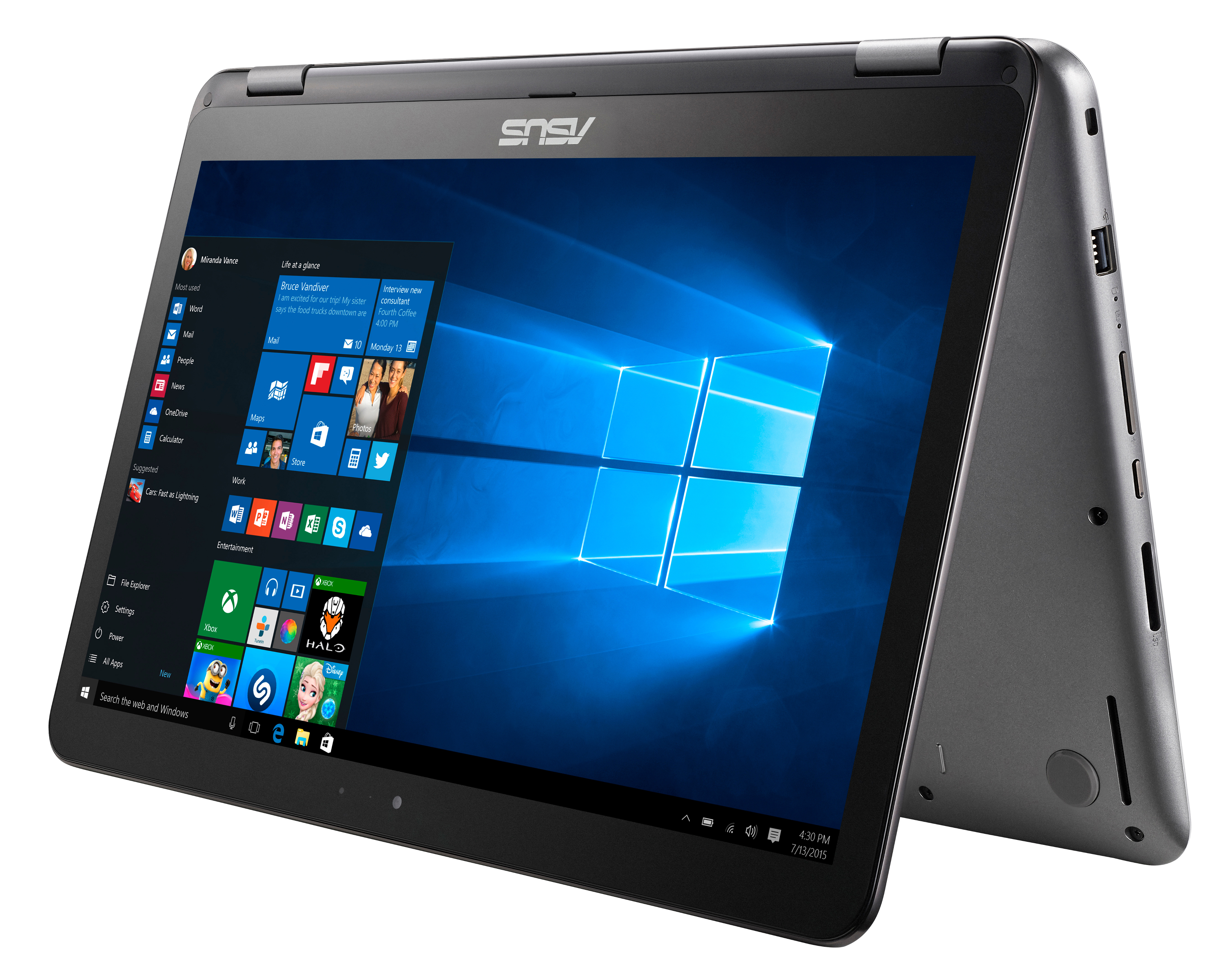 ASUS TP501UQ-FZ119T - 15,6 Zoll - Intel® Core™ i5 i5-7200U - 8 GB - 256 GB - NVIDIA - Windows 10 Home (64 Bit)