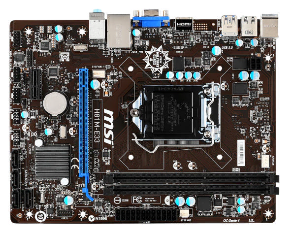 MSI H81M-E33 DDR3 M-ATX VGA HDMI GLAN SATA3 USB3.0 Anakart