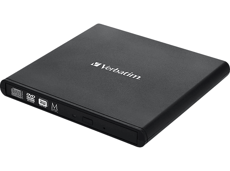 VERBATIM DVD Brenner External Slimline, USB 2.0 (98938); CD-/DVD Brenner
