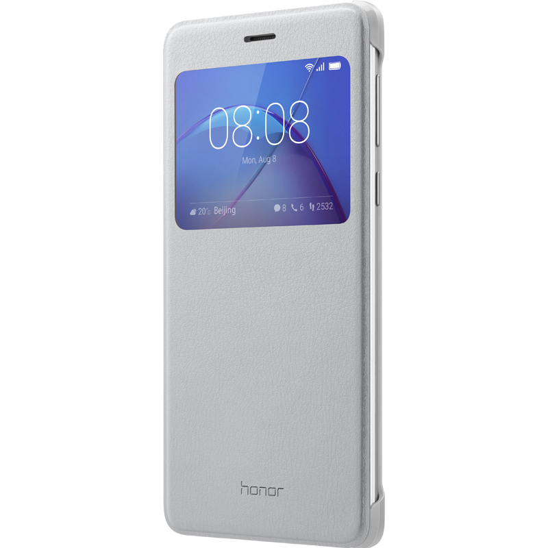 HUAWEI View, Bookcover, Honor, 6X, Silber
