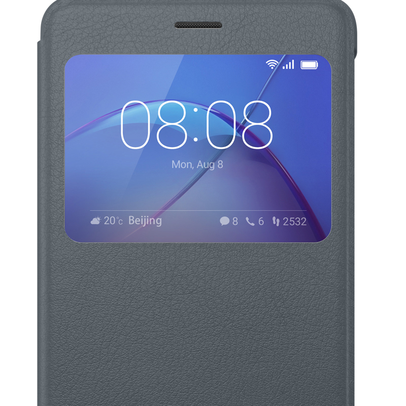 HUAWEI View, Bookcover, Honor, 6X, Grau