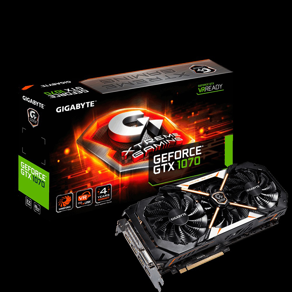 GIGABYTE GeForce® GTX 1070 Xtreme Gaming 8GB (GV-N1070XTREME-8GD) (NVIDIA, Grafikkarte)