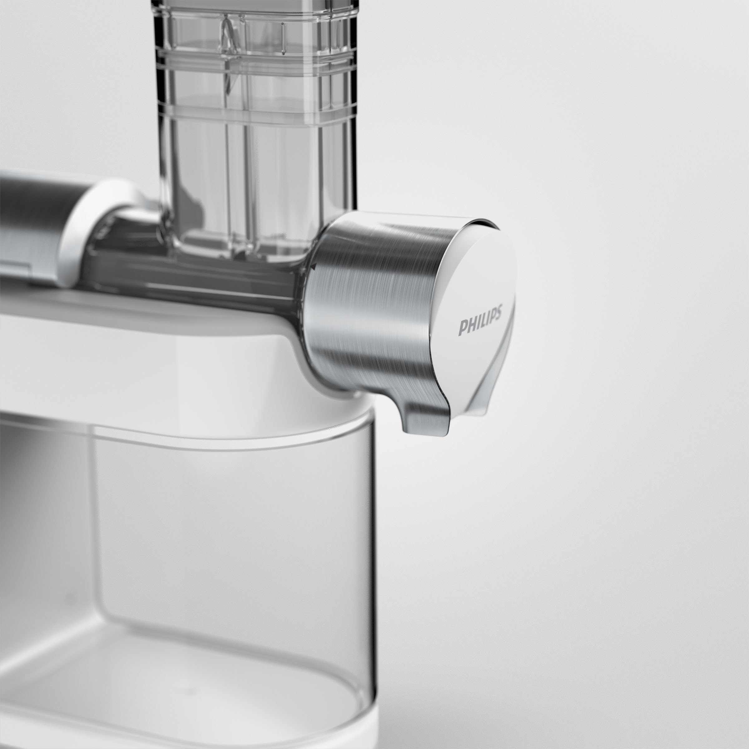 PHILIPS HR1945/80 Slow Juicer 200 Watt, Weiß/Grau