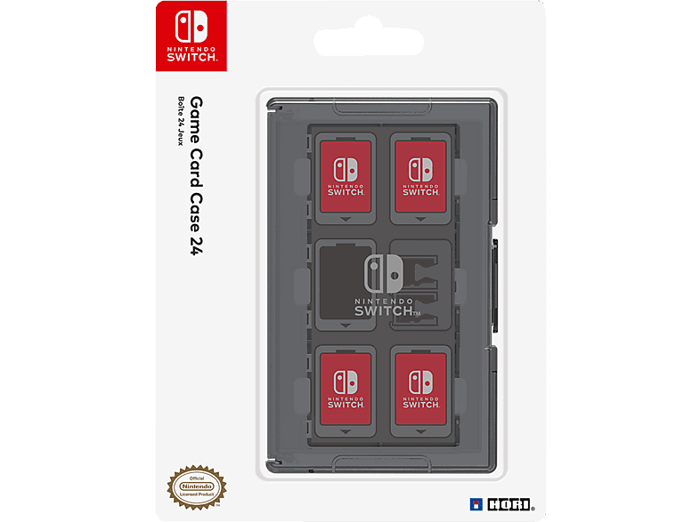 HORI Nintendo Switch Card Case (24) - Schwarz Nintendo Switch Tasche, Schwarz