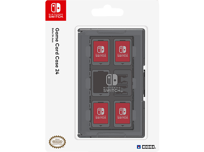 Card Switch HORI Schwarz Nintendo Switch - Schwarz (24) Case Tasche, Nintendo