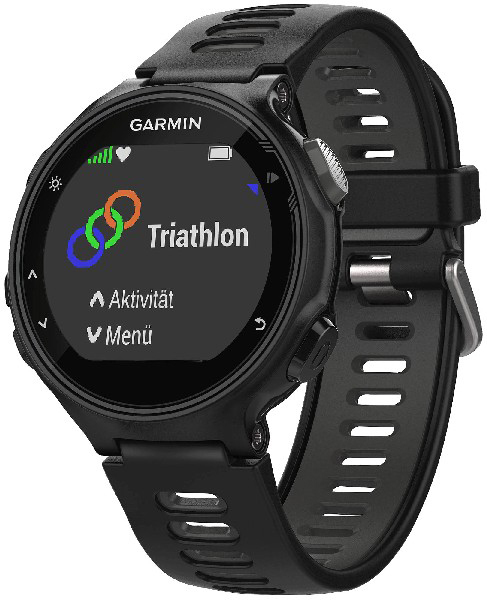 Reloj deportivo - Garmin Forerunner 735XT, Negro y gris, GPS, Pulsómetro