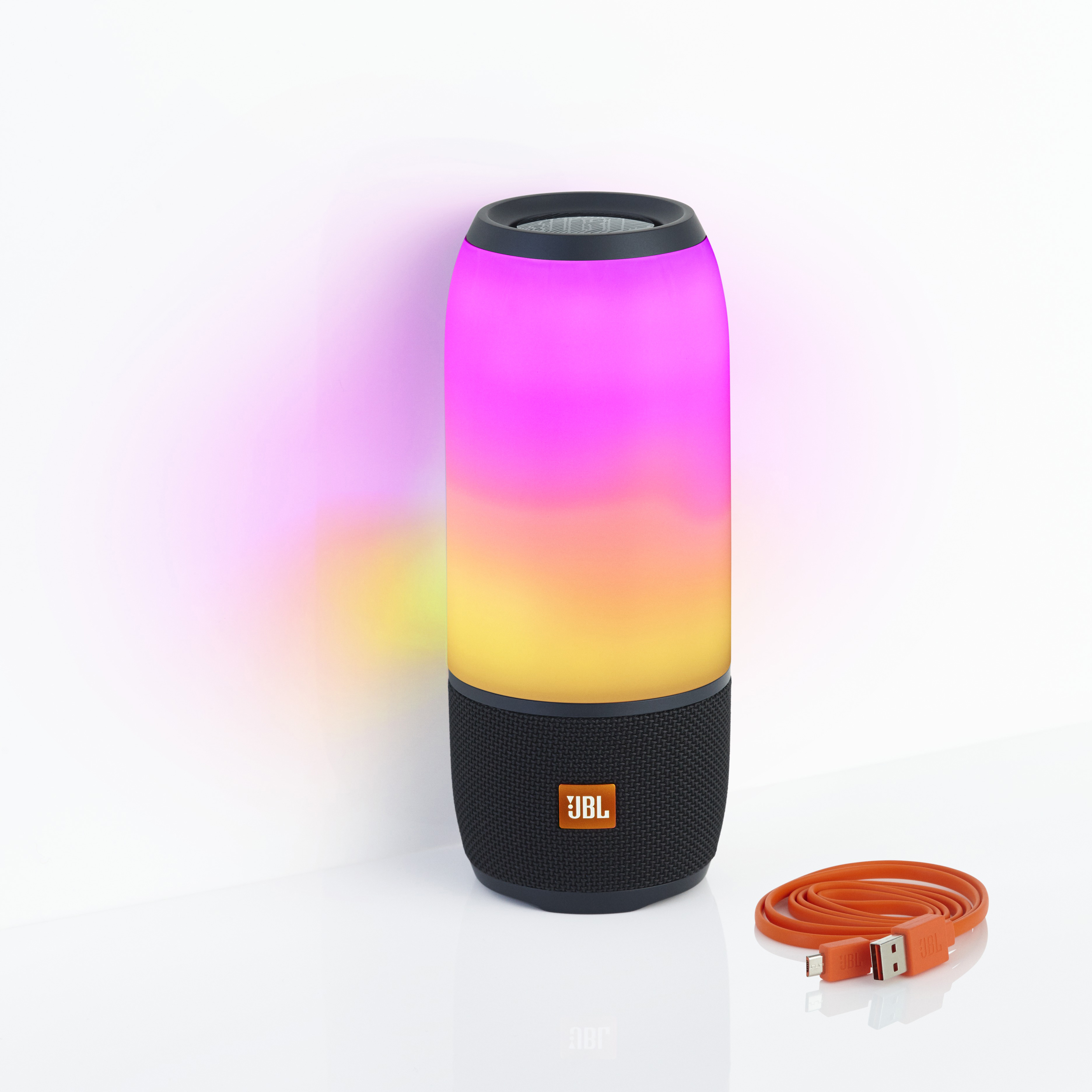 JBL Pulse 3 Bluetooth Lautsprecher, Schwarz/Mehrfarbig