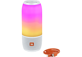 JBL JBL Pulse 3 - Diffusore Bluetooth - con LED incandescenza - Bianco - Altoparlante Bluetooth (Bianco)