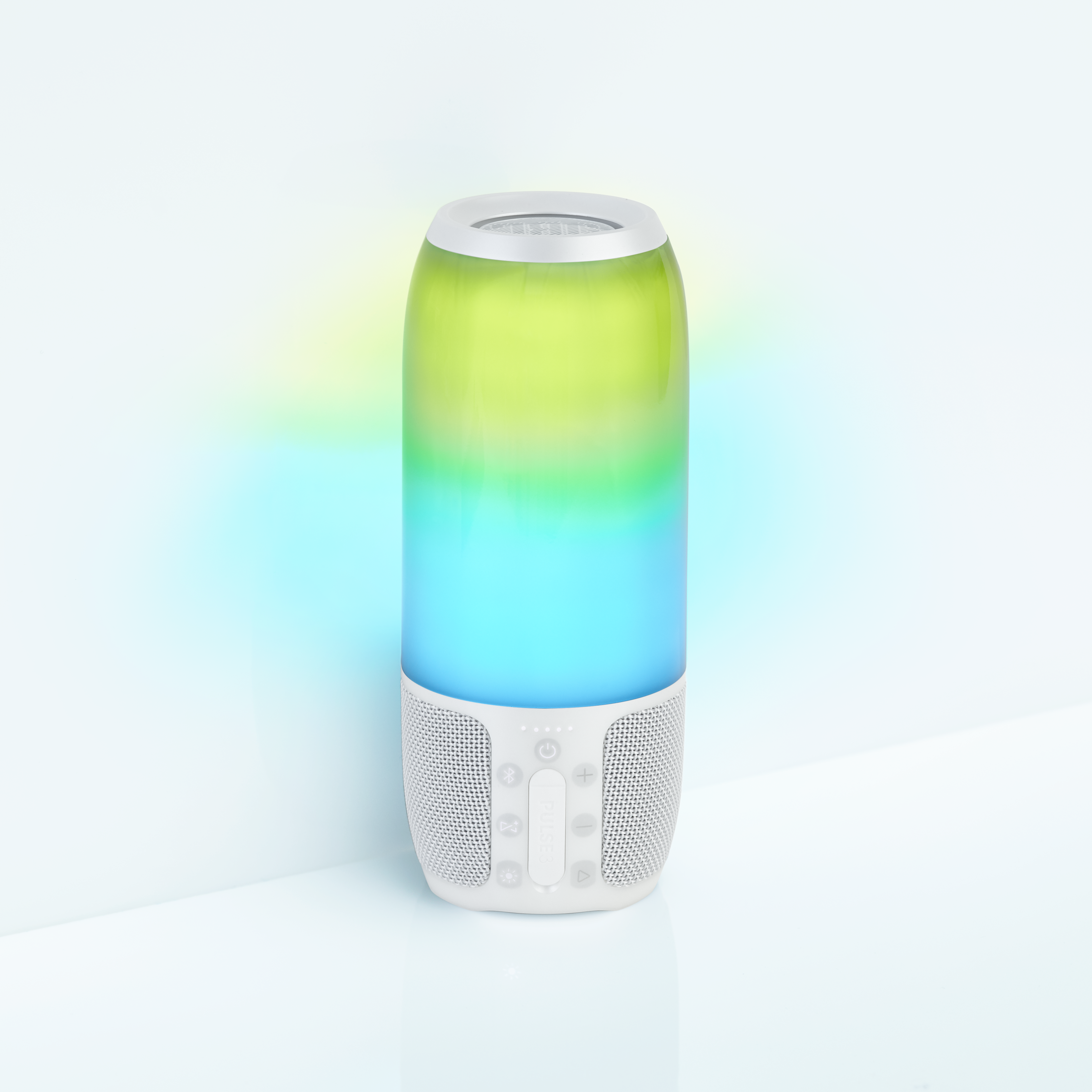 JBL Pulse 3 Bluetooth Lautsprecher, Weiß/Mehrfarbig | SATURN