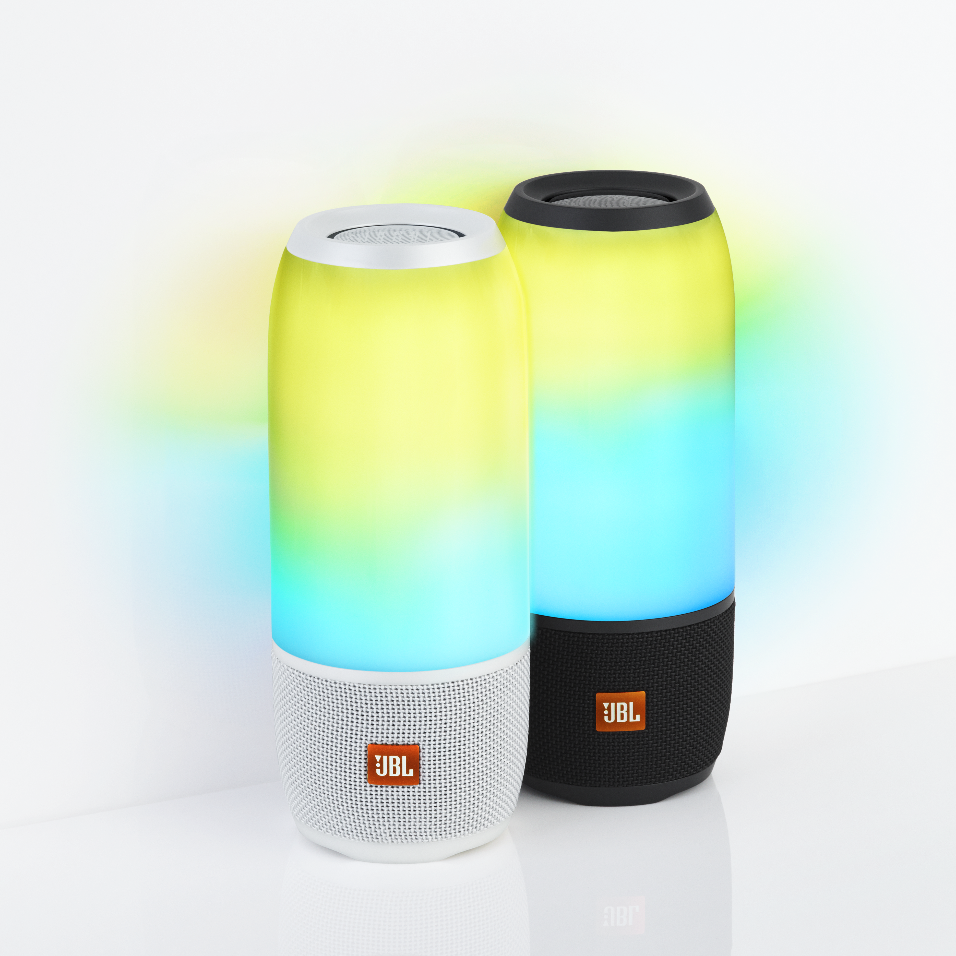 JBL Pulse 3 Bluetooth Lautsprecher, Weiß/Mehrfarbig