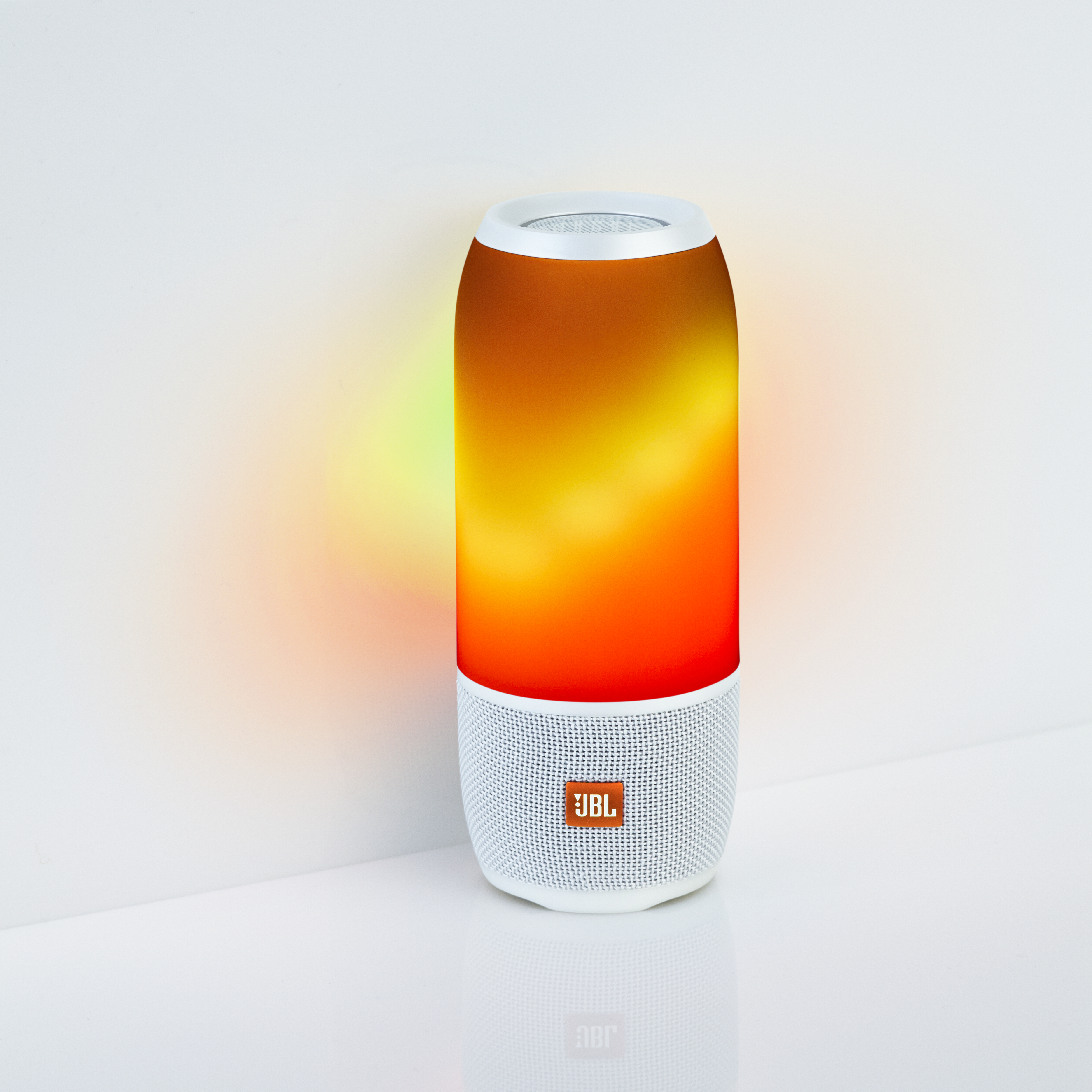 JBL Pulse 3 Bluetooth Lautsprecher, Weiß/Mehrfarbig